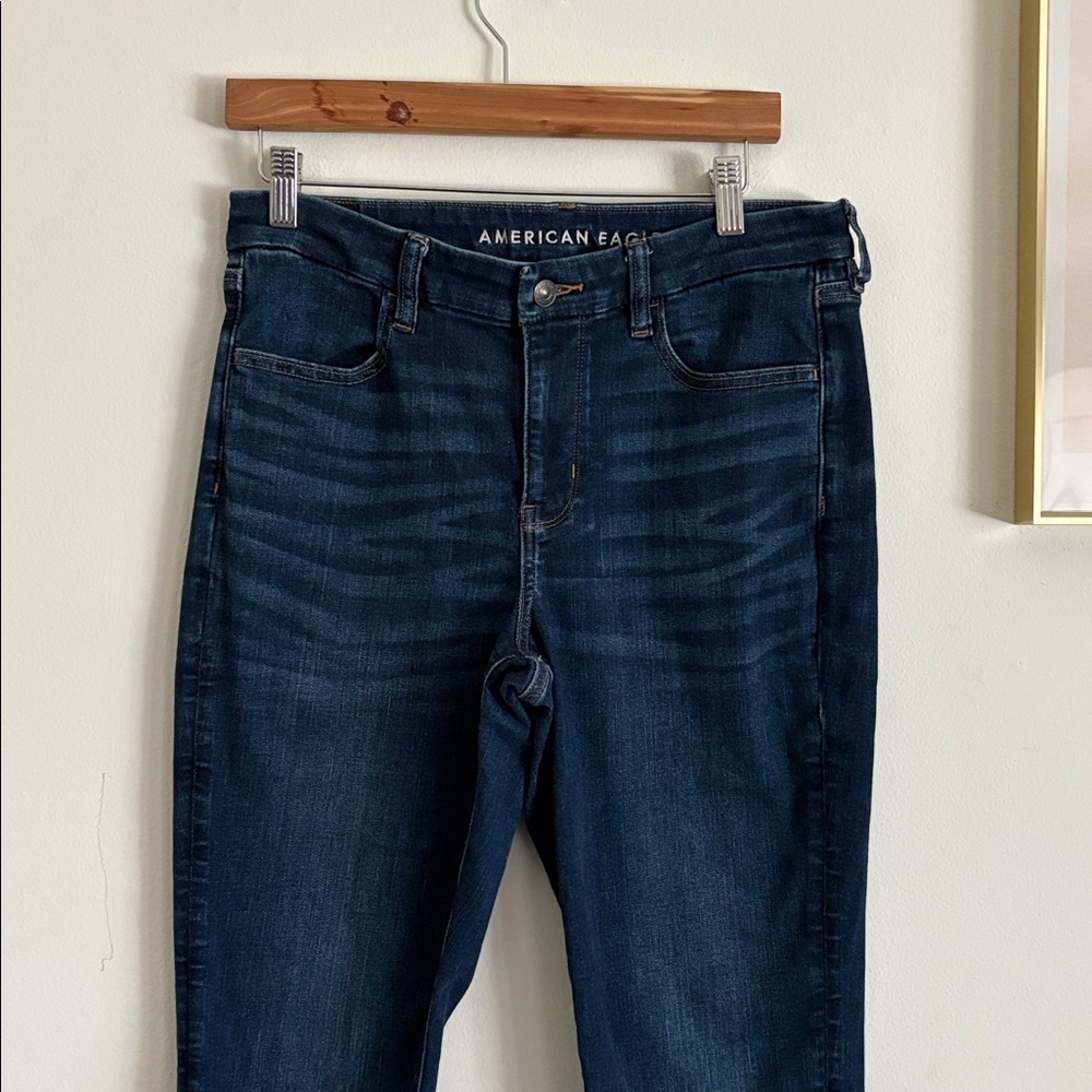 American Eagle Outfitters Dark Blue Skinny Jeans - Picture 7 of 10